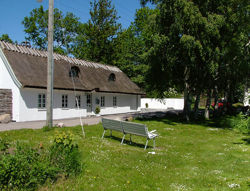 Panorama - Lille Rørbæk landsby med gadekær